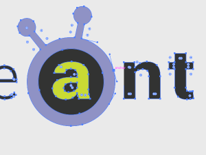 immagine vettoriale - logo whiteant