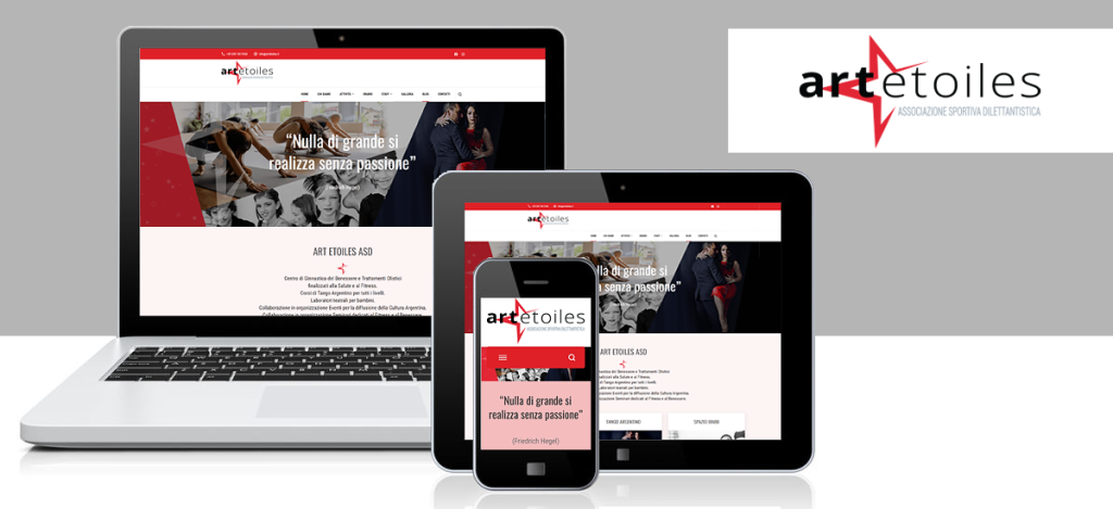 ART ETOILES logo & website